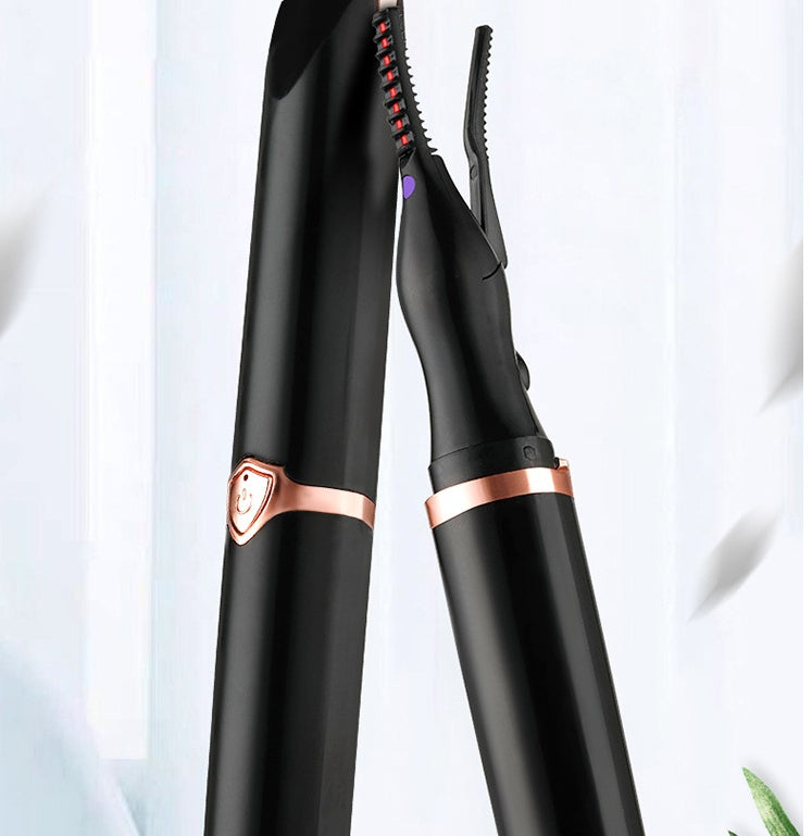Rechargeable Heated Eyelash Curler, 360° Comb