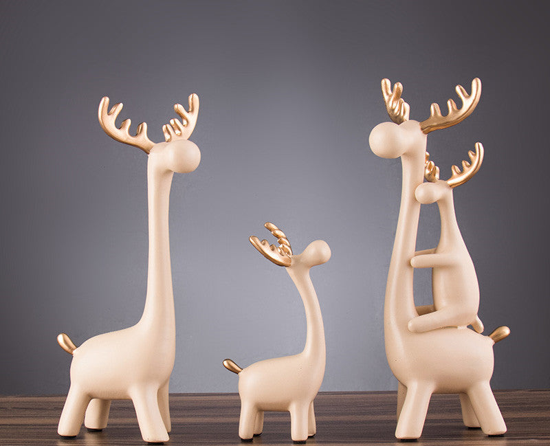 Resin Deer Family Figurine