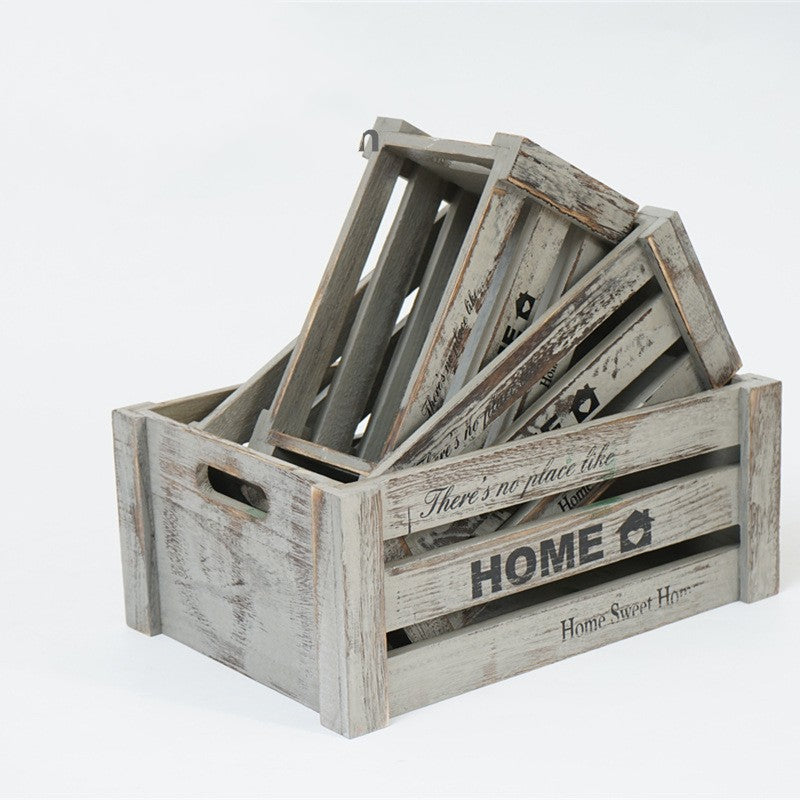 Vintage Wooden Storage Boxes
