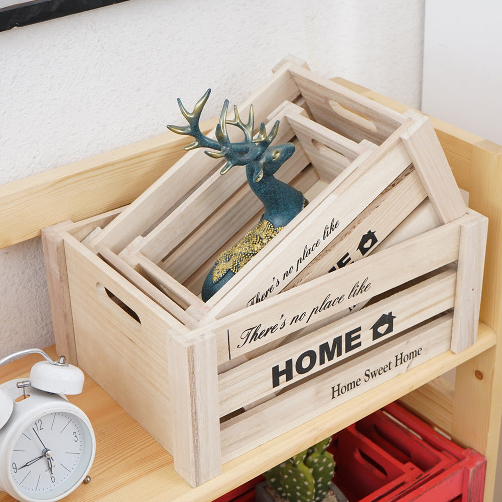 Vintage Wooden Storage Boxes