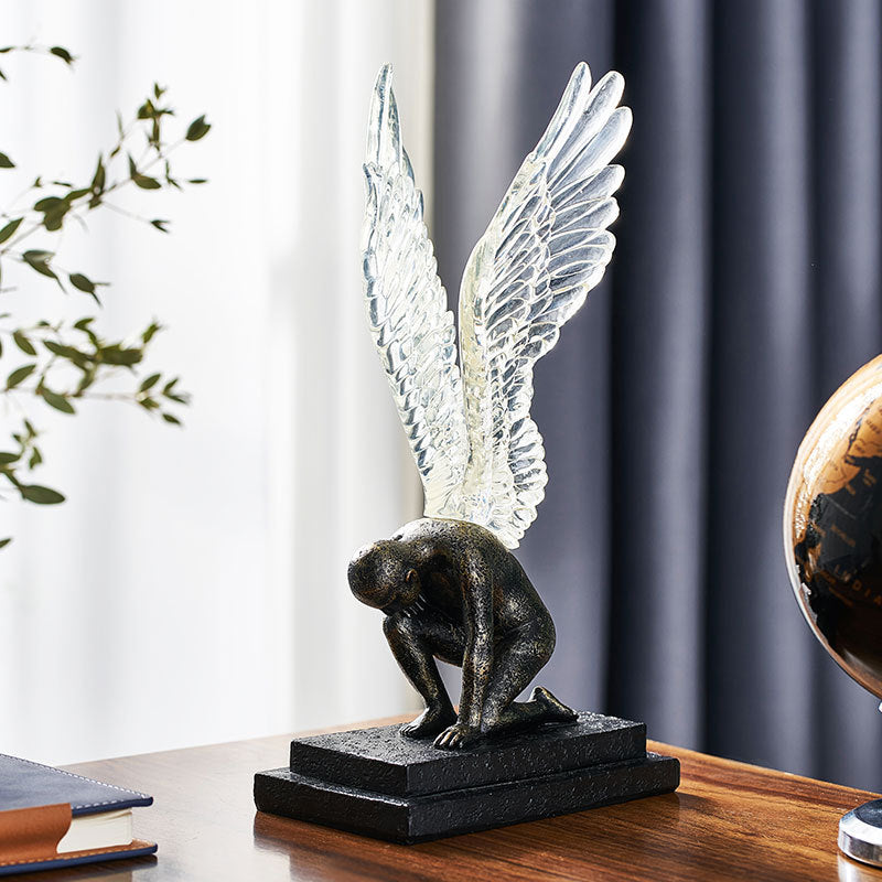 Winged Angel Resin Figurine