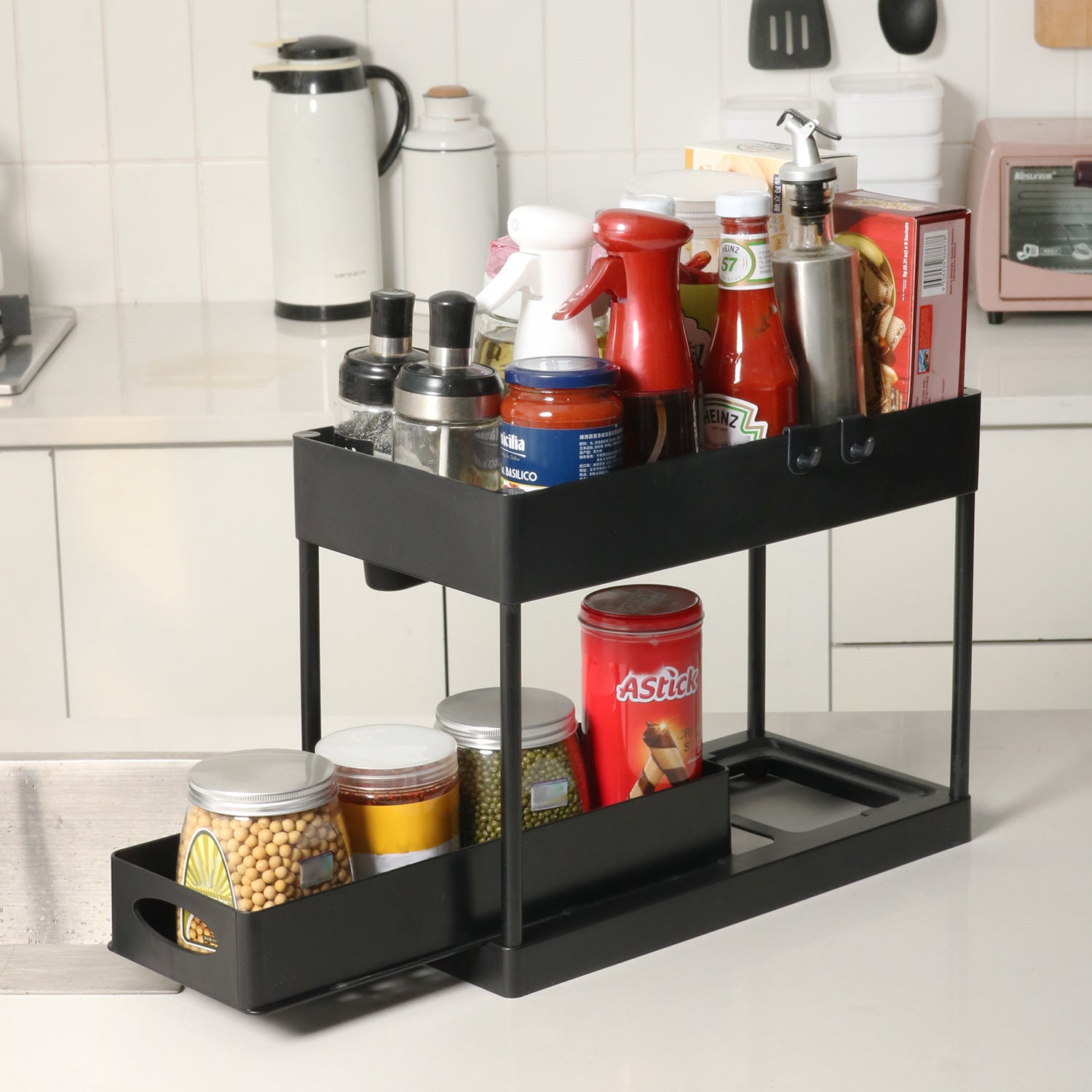2-Tier Pull-Out Under-Sink Organizer