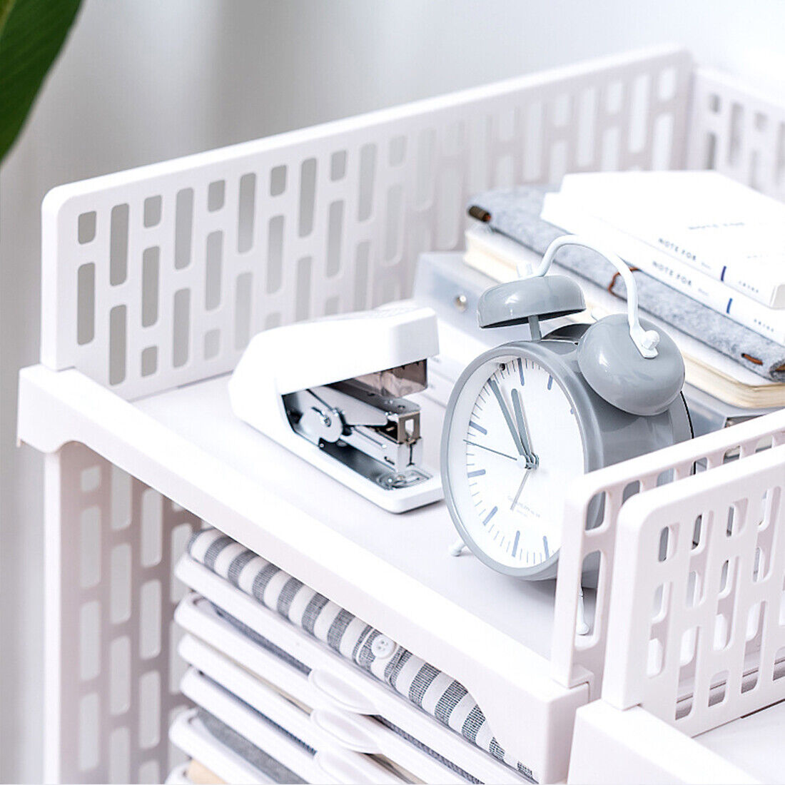 White Stackable Wardrobe Organizers