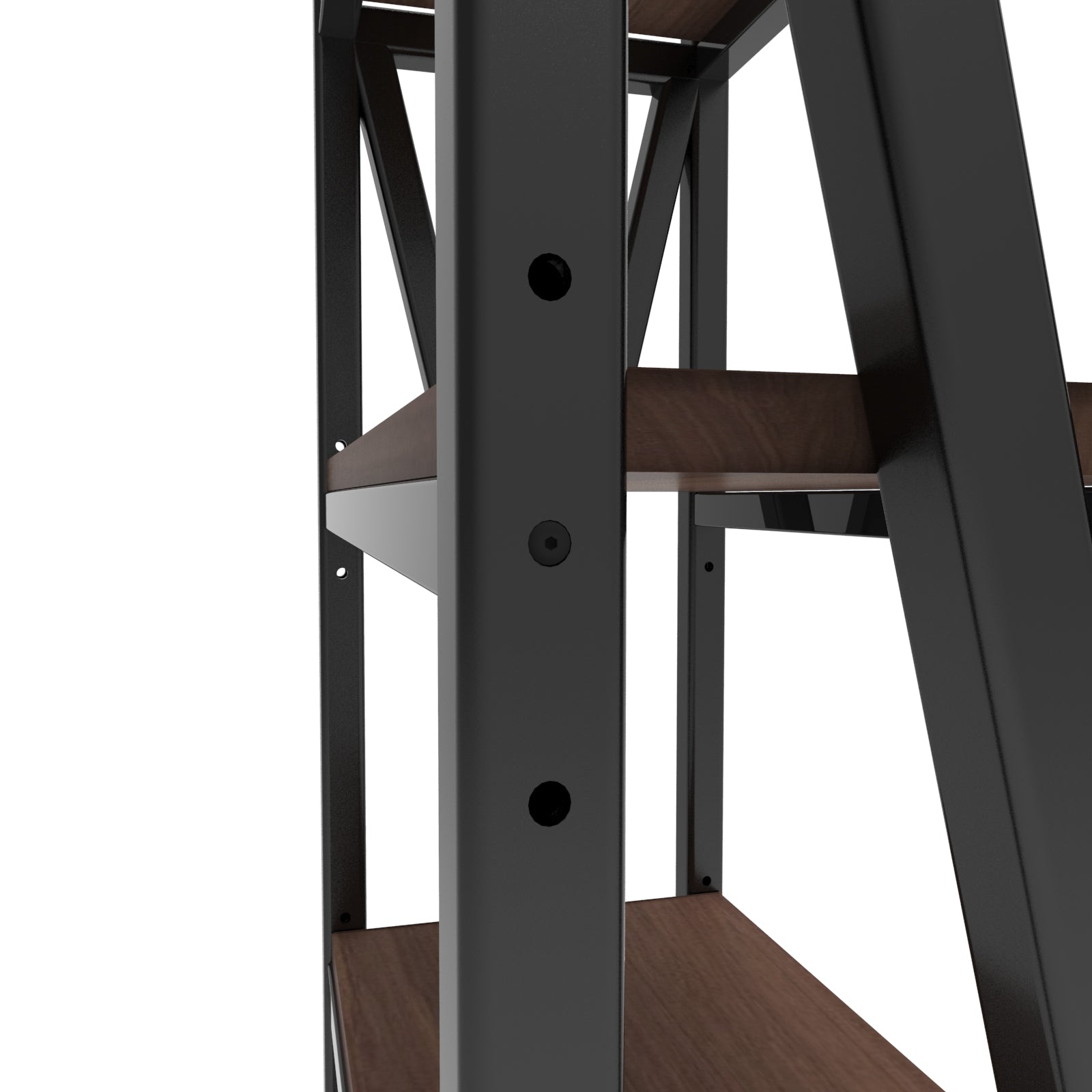 4-Tier Metal and Wood Bakers Rack, 56.3 in