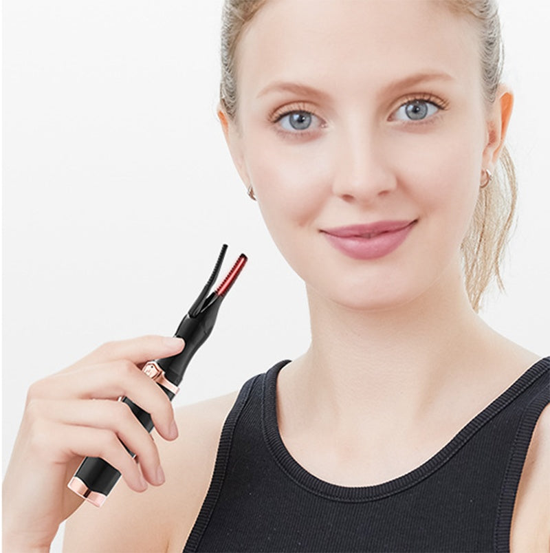 Rechargeable Heated Eyelash Curler, 360° Comb