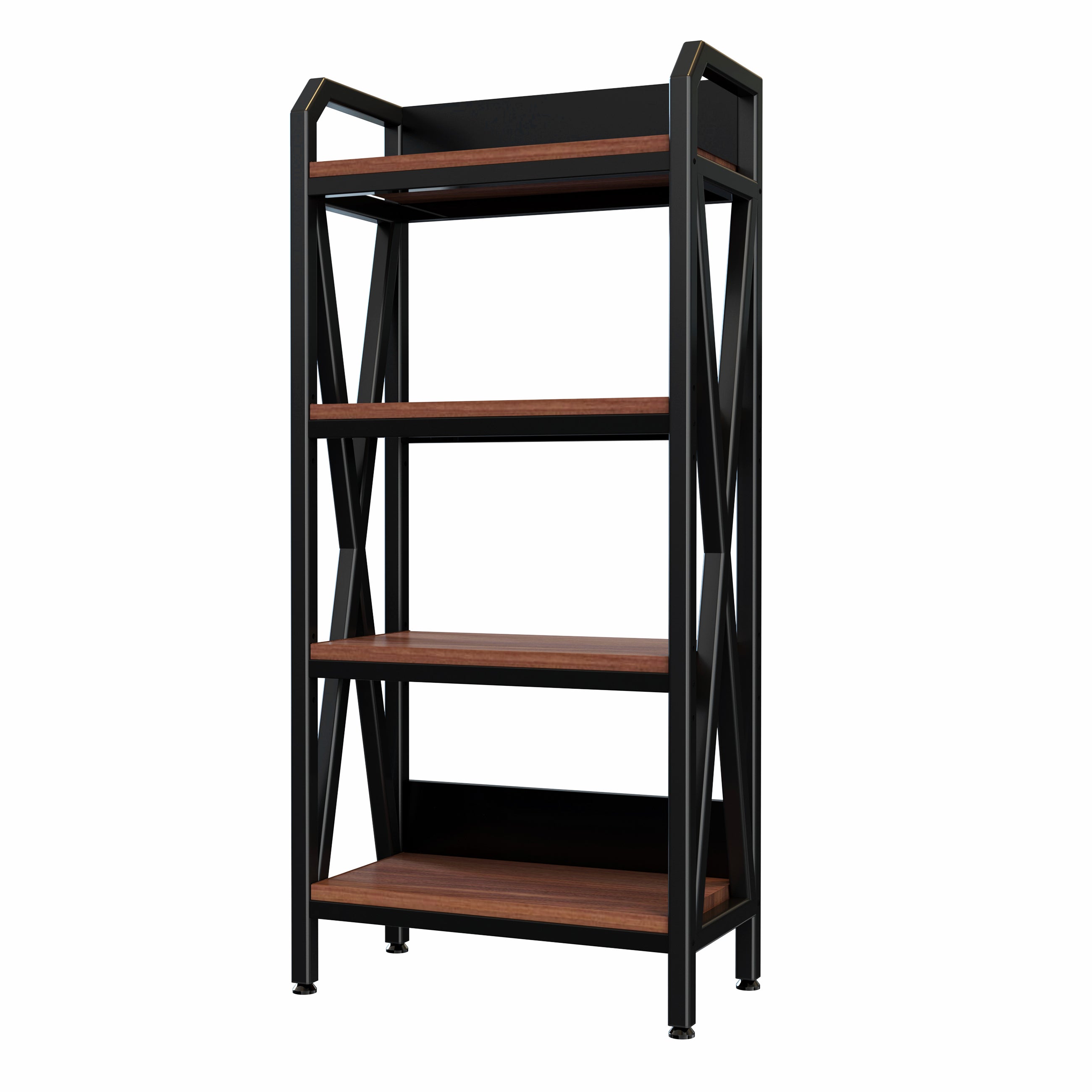 4-Tier Metal and Wood Bakers Rack, 56.3 in