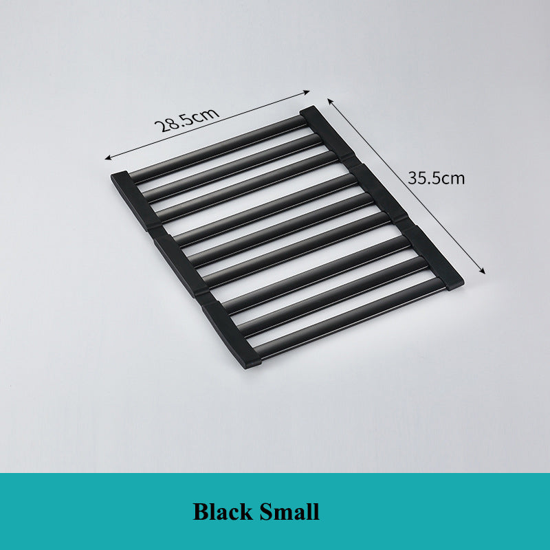 Foldable Aluminum Sink Drain Rack