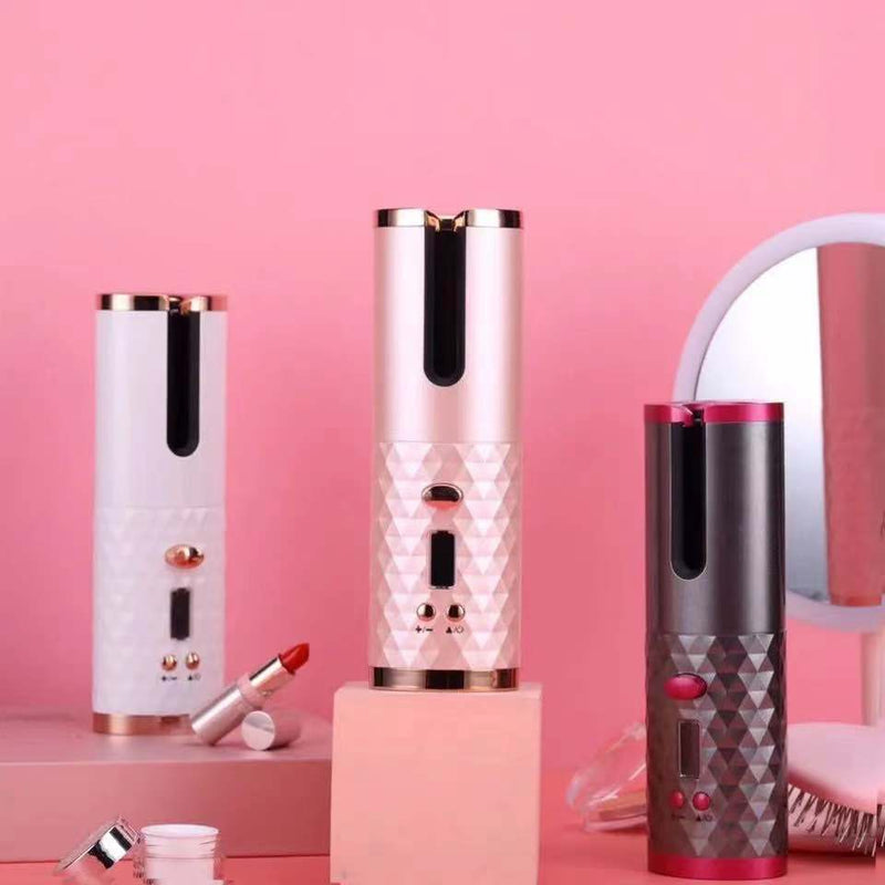 Cordless Automatic Hair Curler with Color Screen