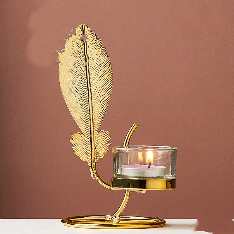 Gold Iron Candlestick Ornament