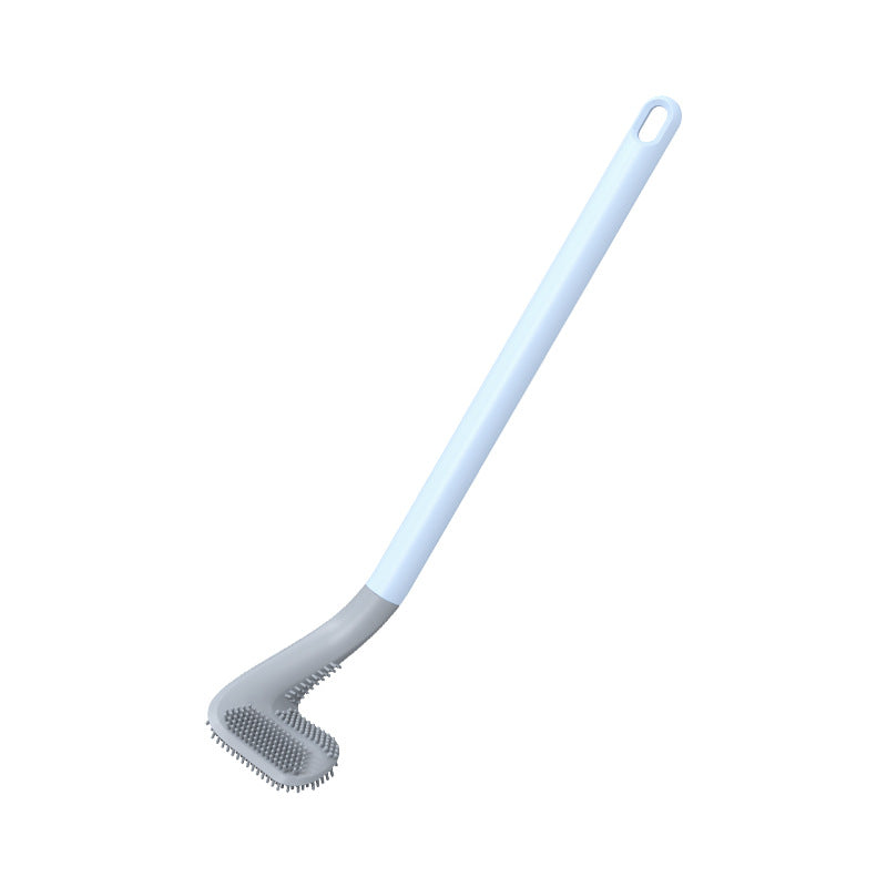 Silicone Golf-Head Toilet Brush with Wall Holder