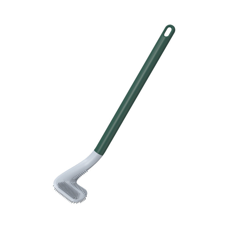 Silicone Golf-Head Toilet Brush with Wall Holder
