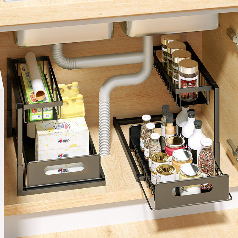 Pull-Out Under-Sink Spice Rack