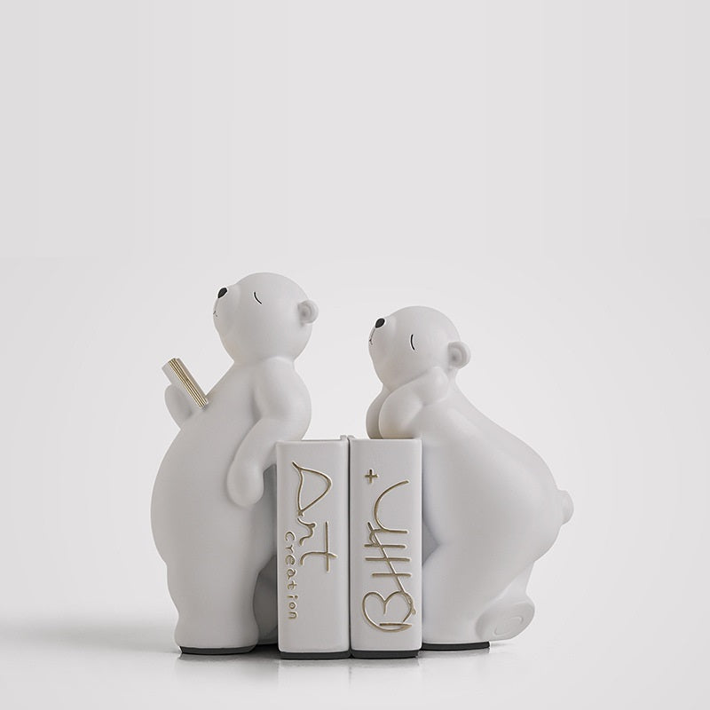 Reading Bear Bookends