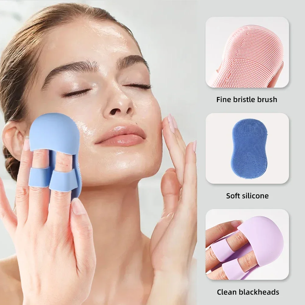 Silicone Finger Face Scrubbers, 2 Pack
