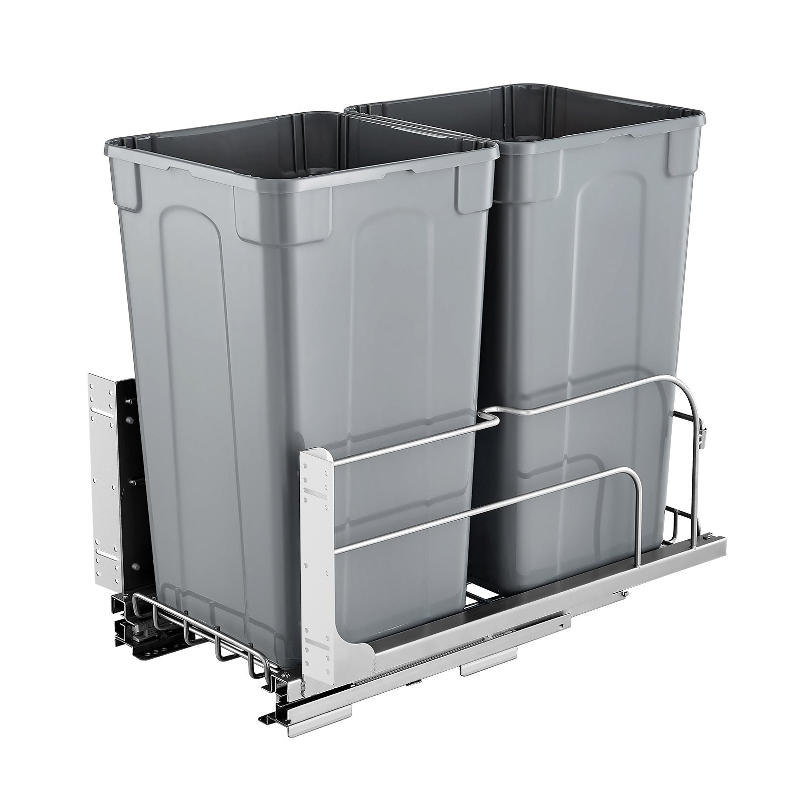 Double Pull-Out Kitchen Trash Can, 2 × 27 qt