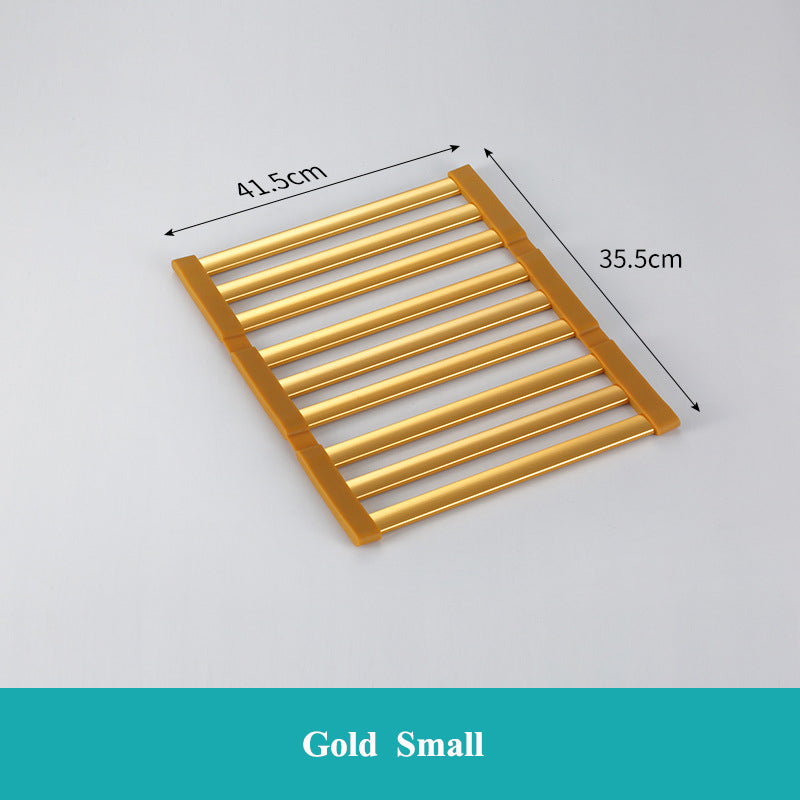 Foldable Aluminum Sink Drain Rack