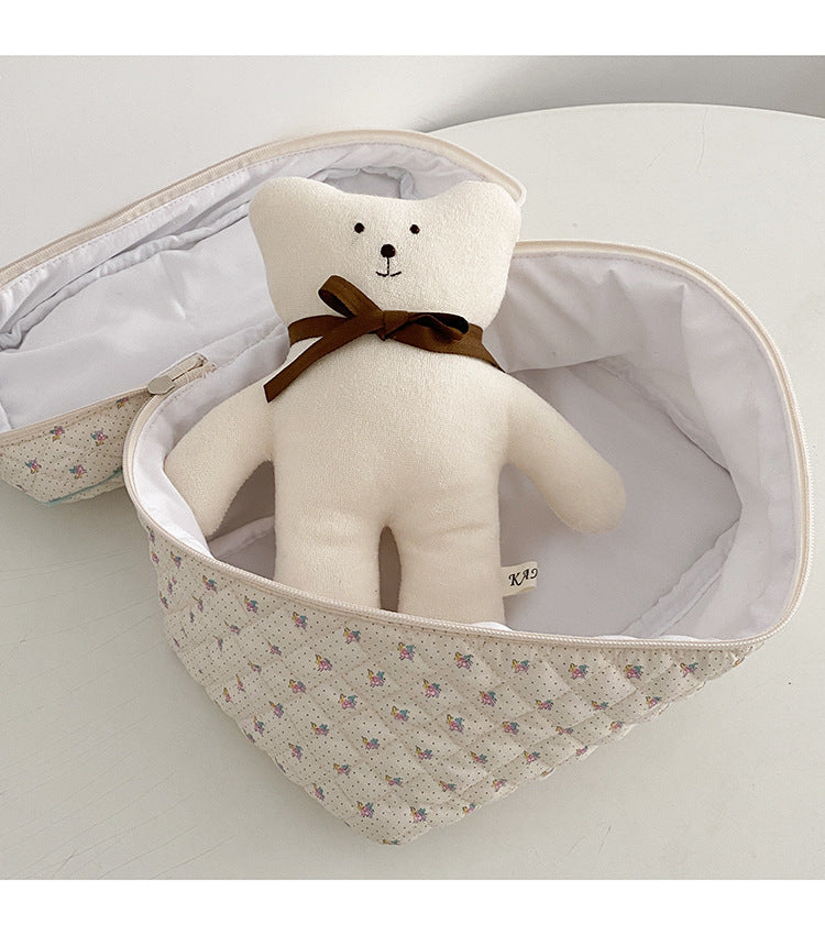 Printed Cotton Toiletry Bag