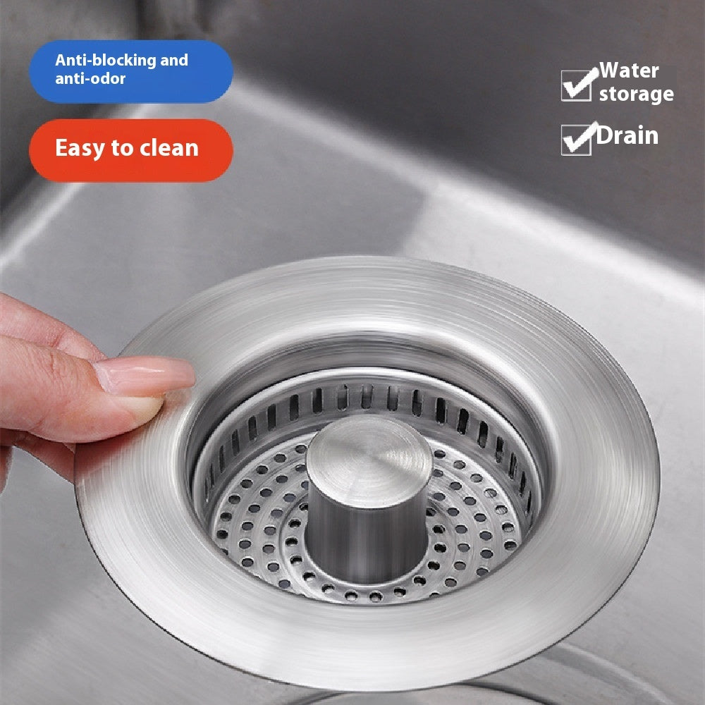 Stainless Steel Pop-Up Sink Strainer