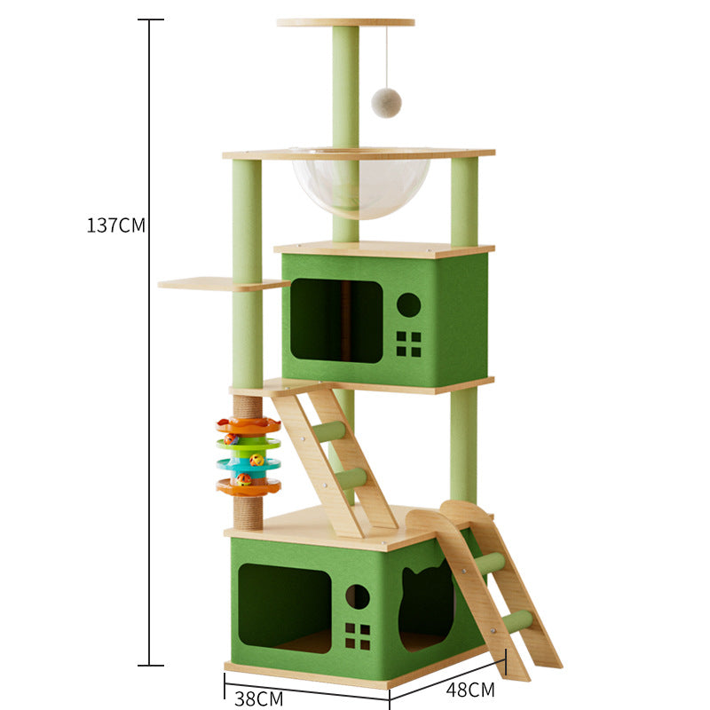 Plush Cat Tree with Nest